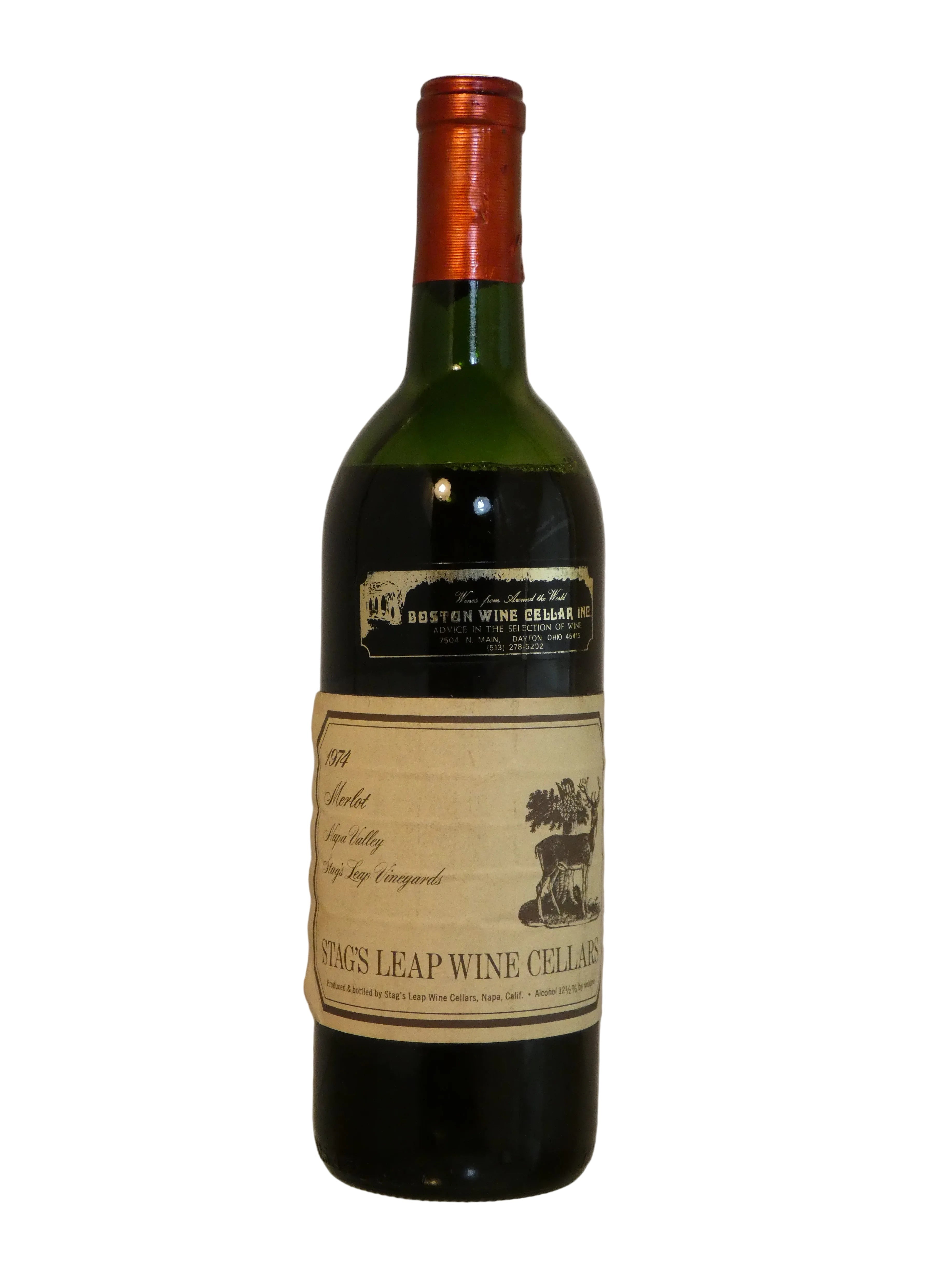 Stag's Leap Wine Cellars SLV Merlot - 1974 (Low Mid-Shoulder) (750ml)