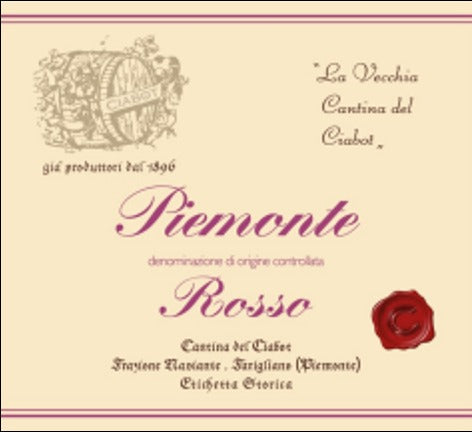 Ciabot Piemonte Rosso Etichetta Estorica - 2022 (750ml)
