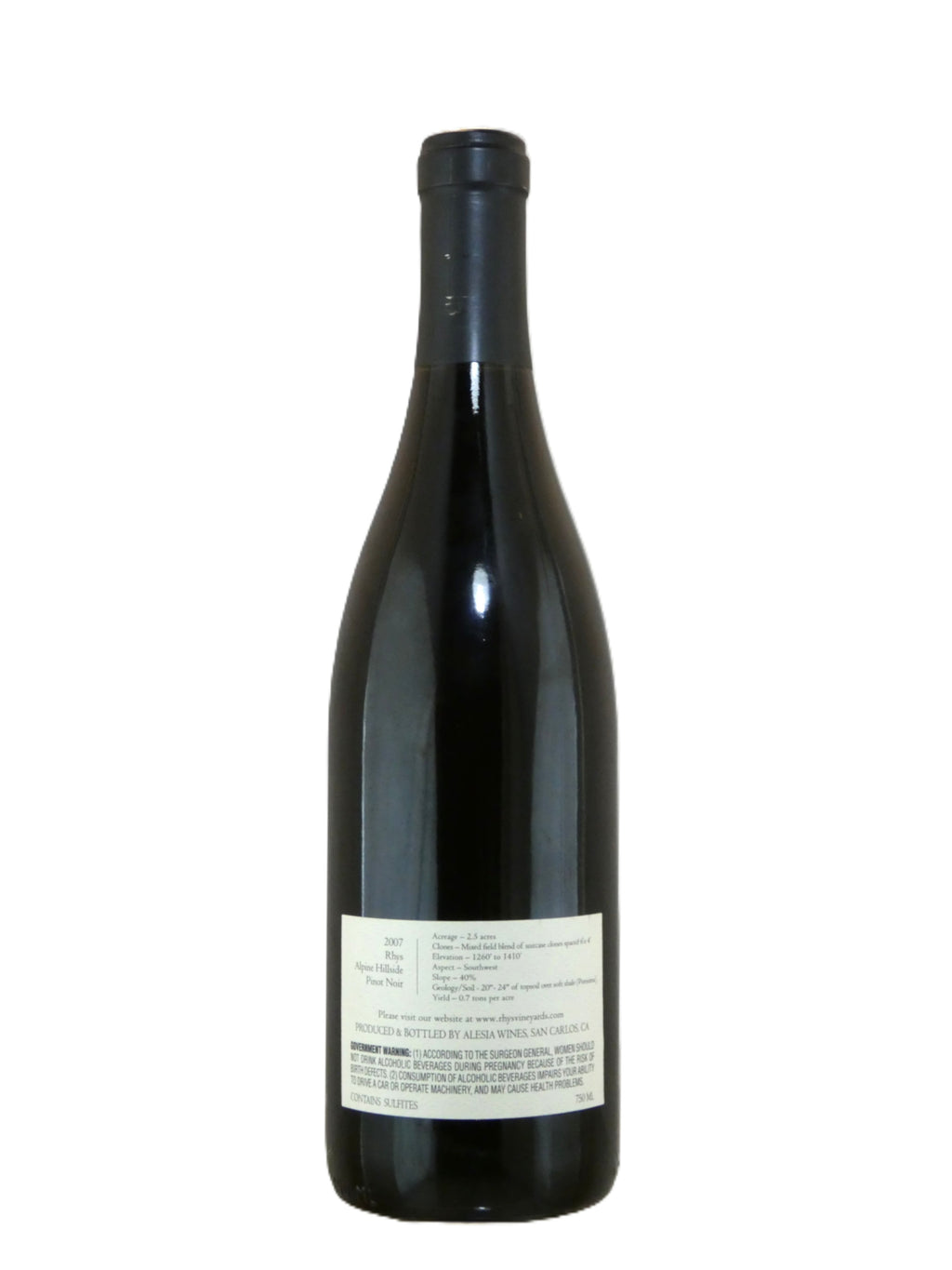 Rhys Vineyards Pinot Noir Alpine Hillside - 2007 (750ml)