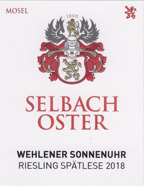 Selbach Oster Wehlener Sonnenuhr Riesling Spatlese - 1991 (750ml)