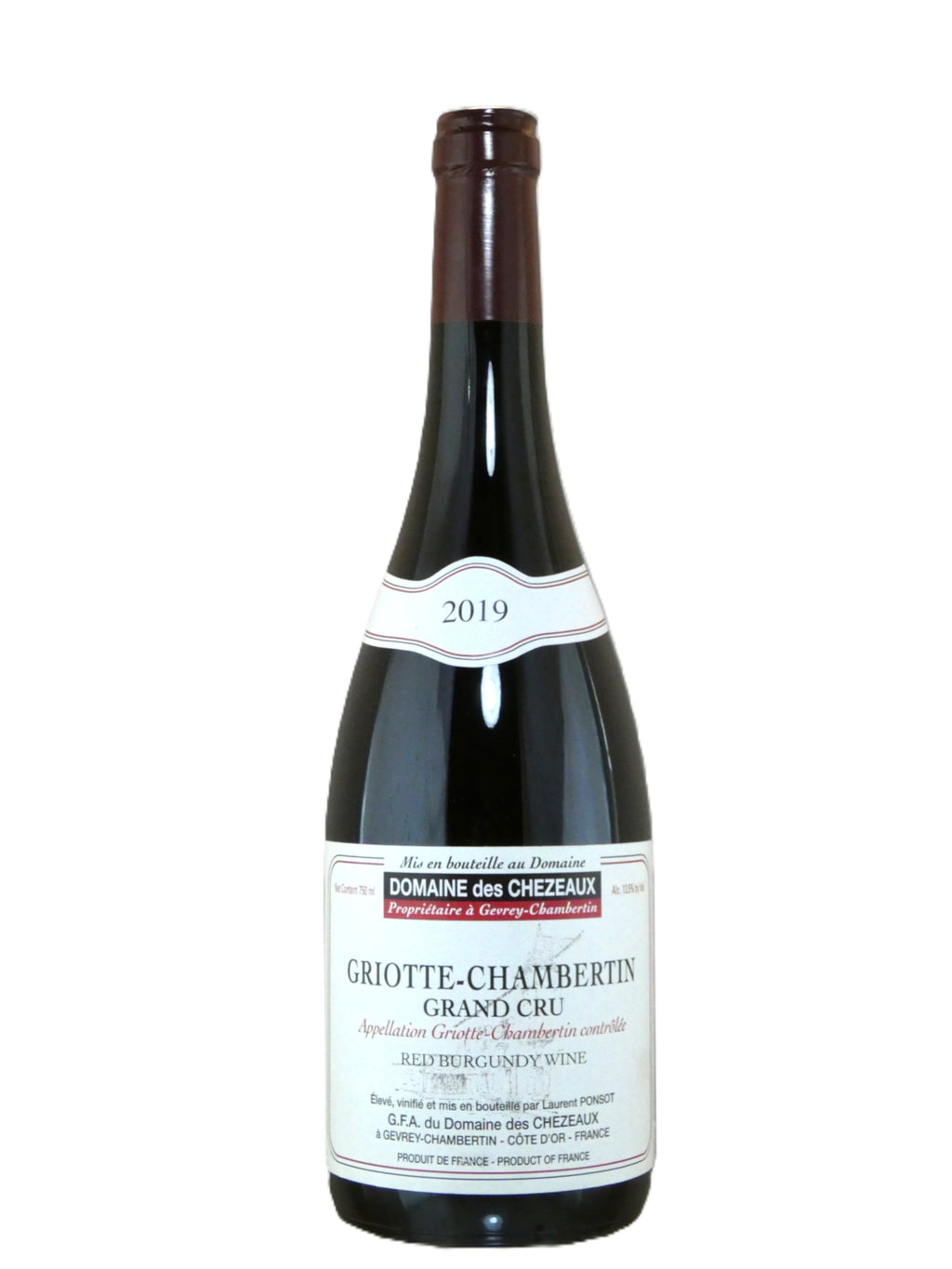 Domaine des Chezeaux Griotte-Chambertin Grand Cru (Ponsot) - 2019 (750ml)