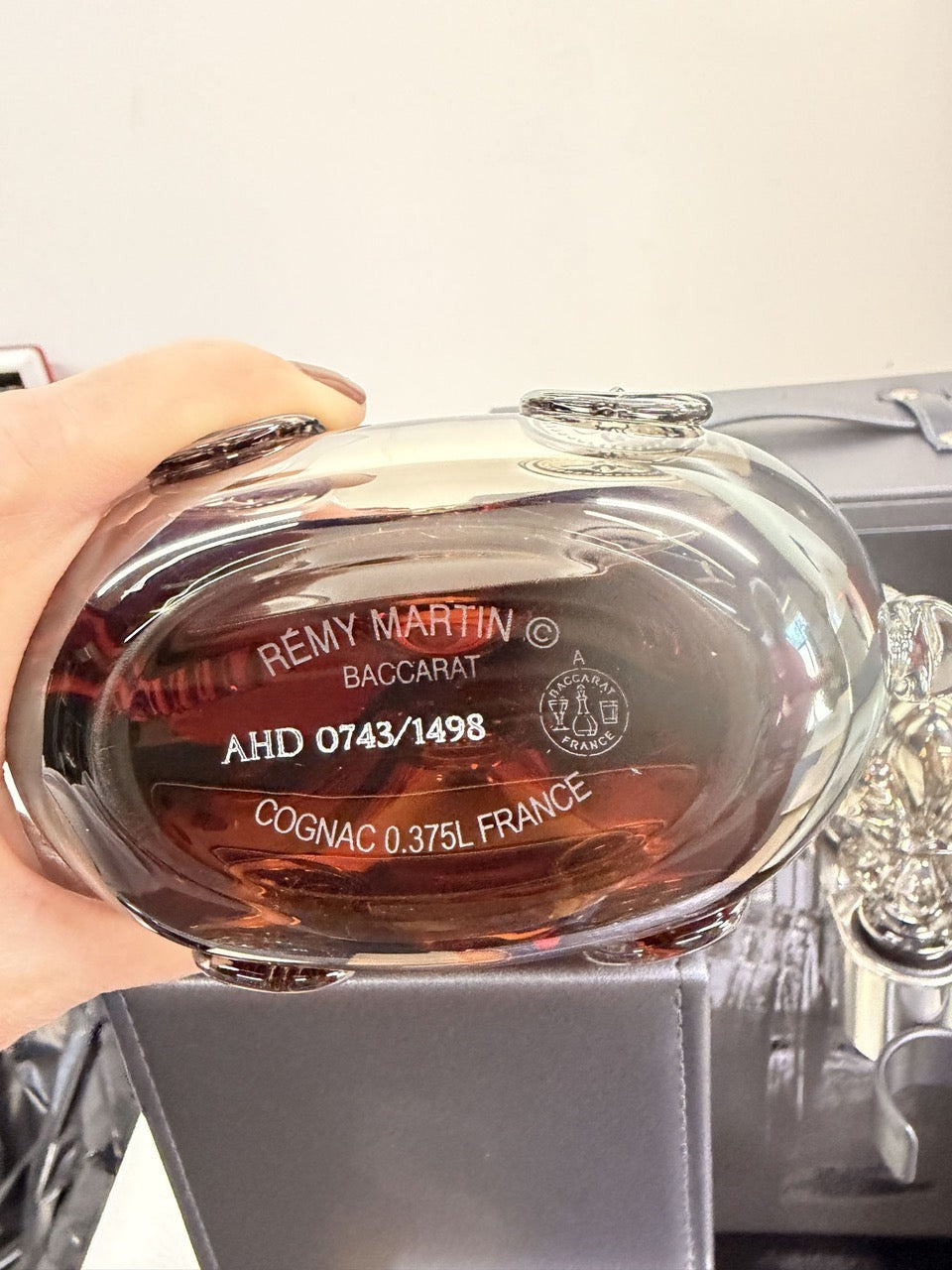 Remy Martin Louis XIII Cognac Black Pearl Baccarat Decanter #743 (375ml)