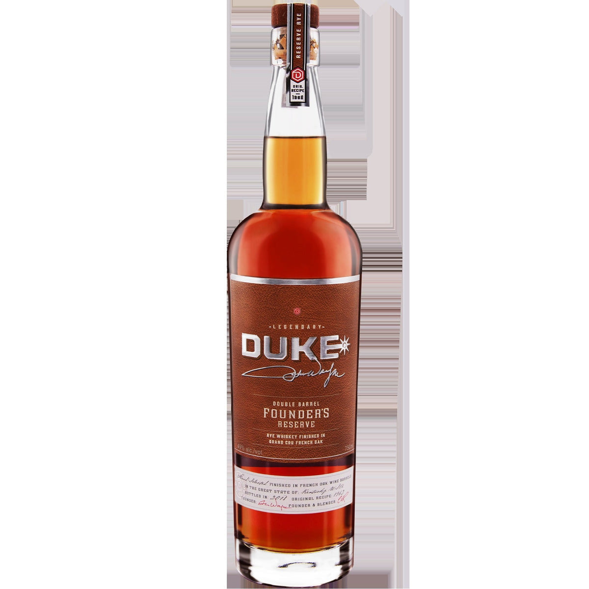 Duke Double Barrel Rye Founder's Reserve (750ml)