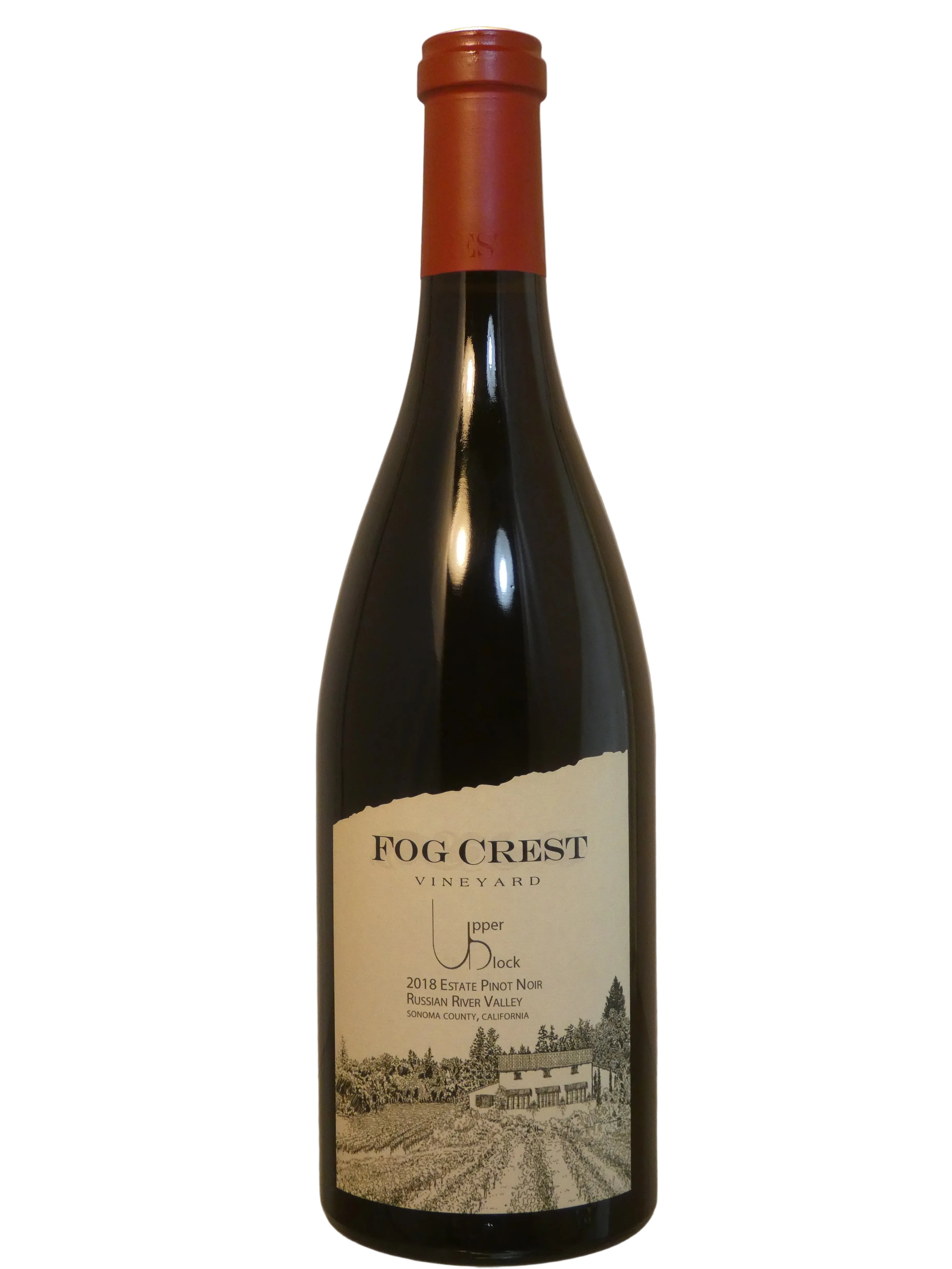 Fog Crest Vineyard Upper Block Estate Pinot Noir - 2018 (750ml)