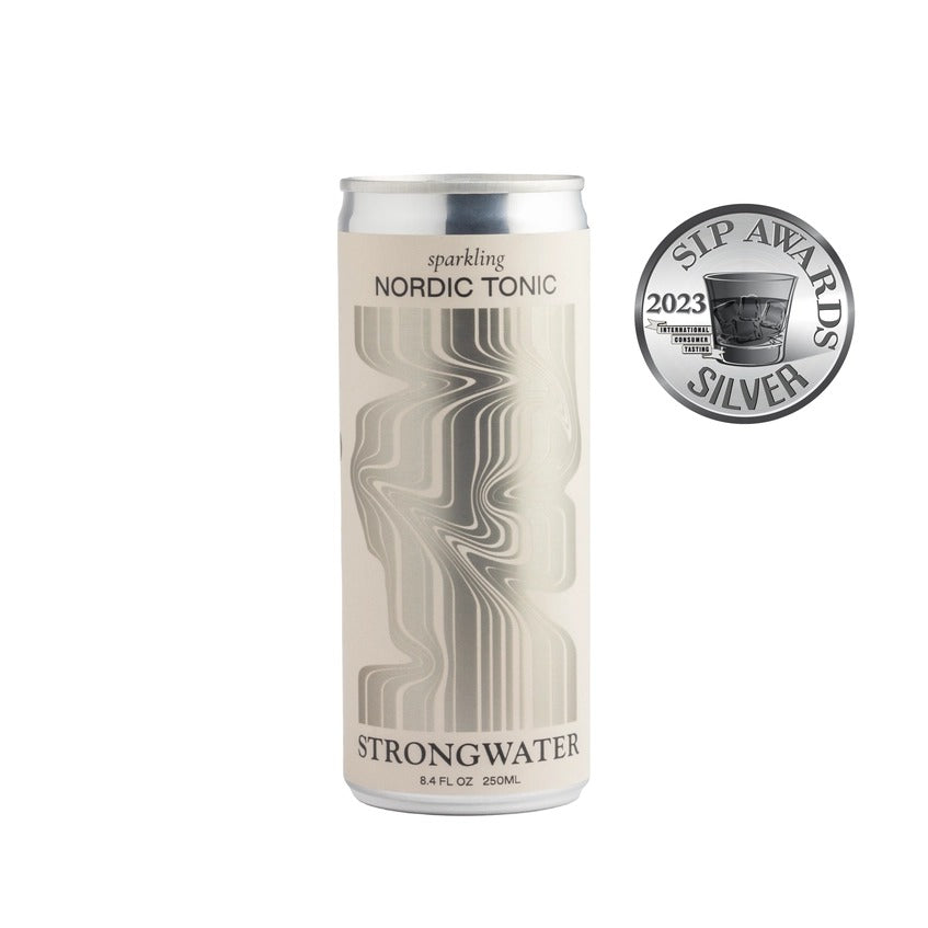 Strongwater Nordic Tonic Water (250ml can 4 Pk)