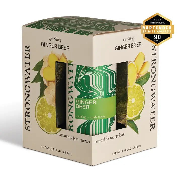 Strongwater Ginger Beer (250ml can 4 Pk)