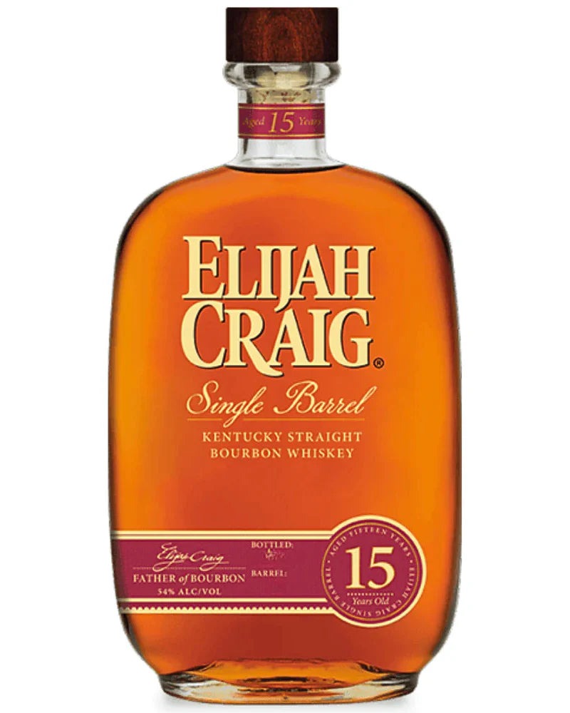 Elijah Craig 15-Year Single Barrel Bourbon (750ml)