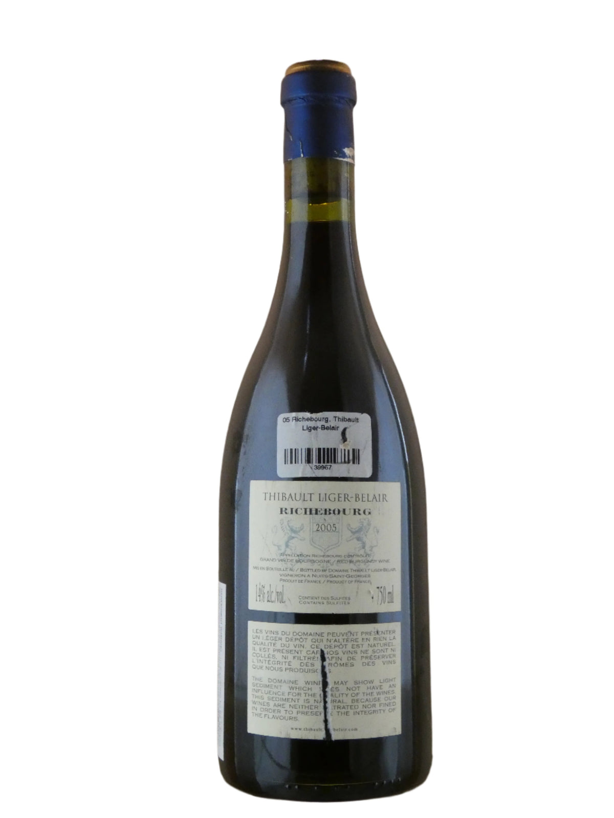 Thibault Liger-Belair Richebourg Grand Cru -2005 (750ml)