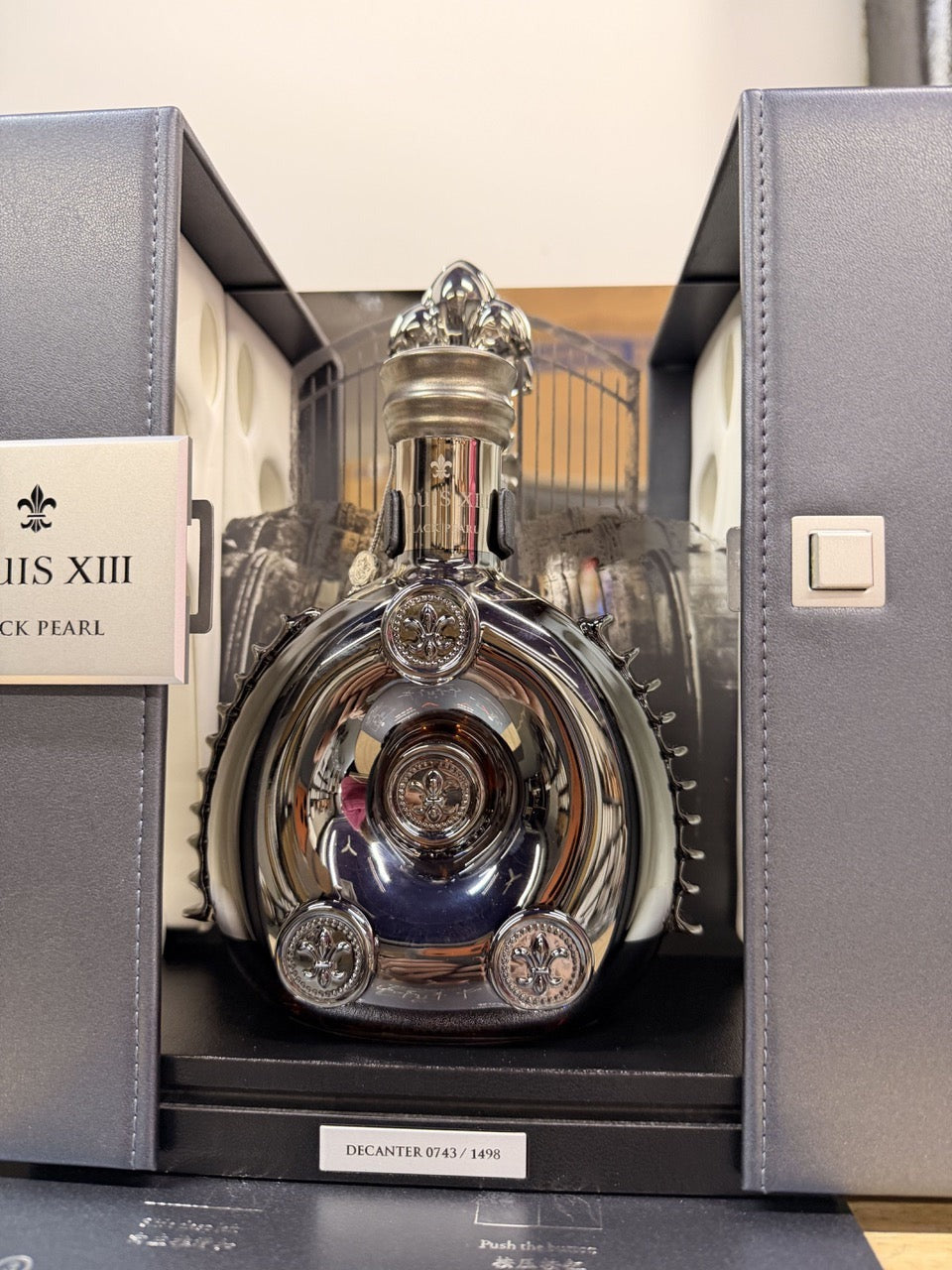 Remy Martin Louis XIII Cognac Black Pearl Baccarat Decanter #743 (375ml)