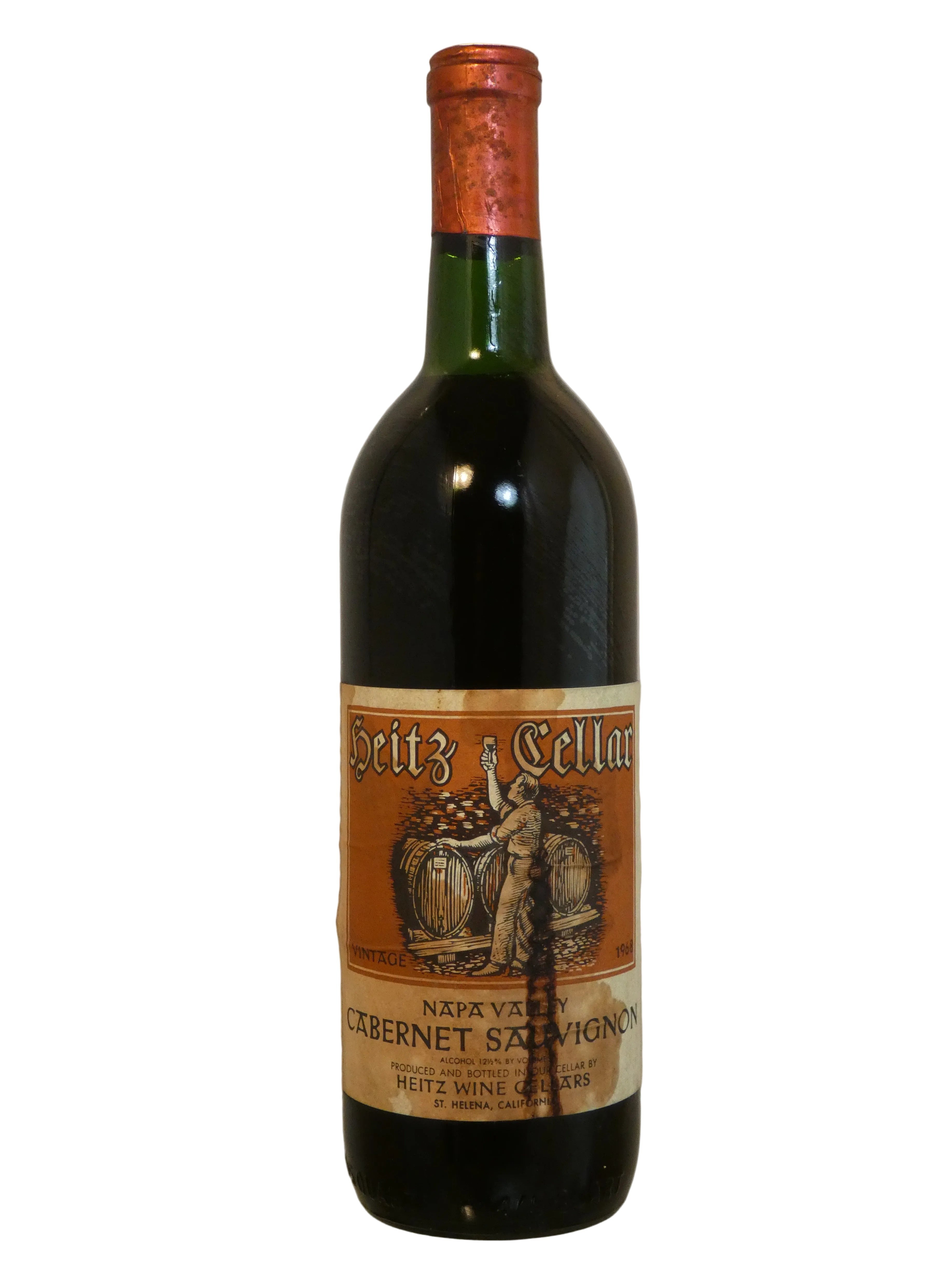 Heitz Cellar Cabernet Sauvignon (Damaged Label) - 1968 (750ml)