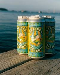Oxbow Striper Season Blonde Ale(16oz Can 4pk)