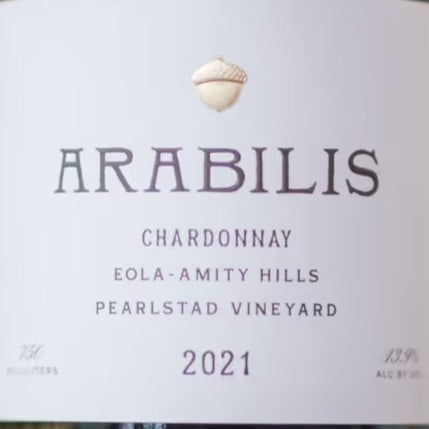 Arabilis Pearlstad Vineyard Eola-Amity Hills Chardonnay - 2021 (750ml)