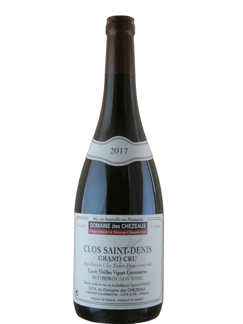 Domaine des Chezeaux Clos St. Denis VV (Ponsot) - 2017 (750ml)