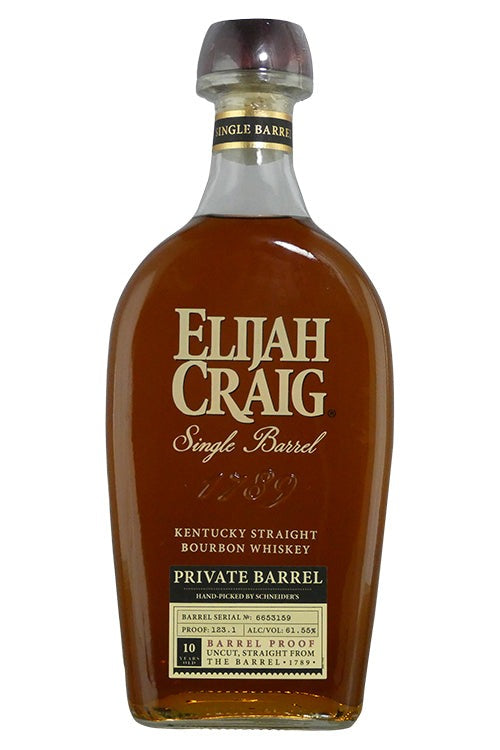 Elijah Craig Schneider's Single Barrel Pick 123.1 Proof 10 Year (750ml)
