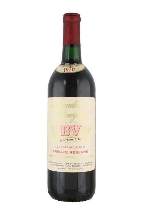 Beaulieu Vineyards Georges de Latour Private Reserve Cabernet Sauvignon - 1970 (750ml)