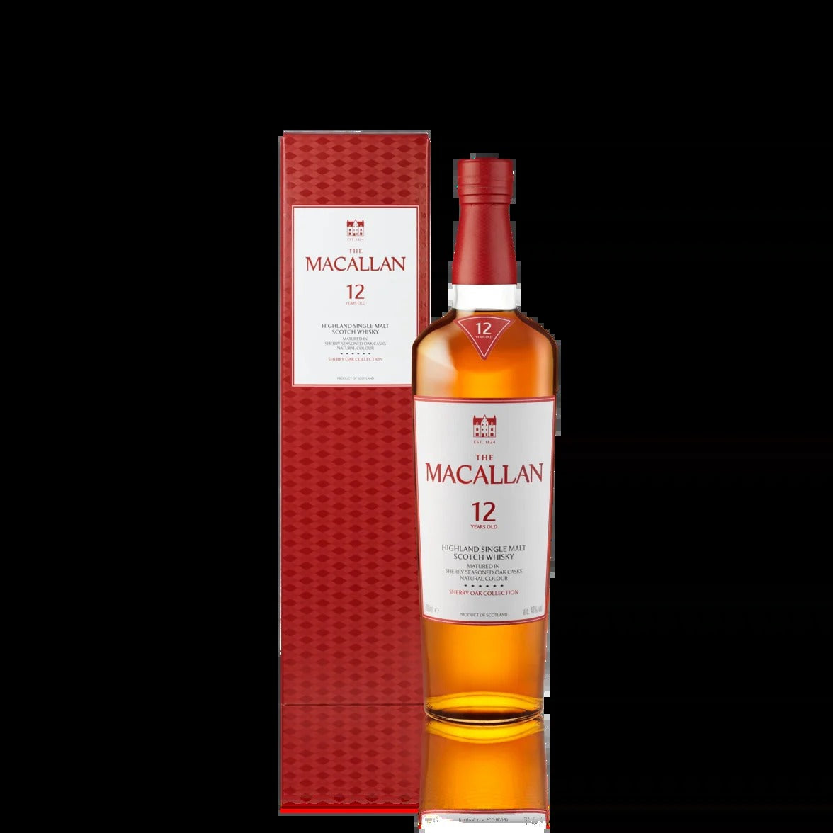 Macallan Sherry Oak Cask 12-Year Single Malt Scotch Whisky (750ml)