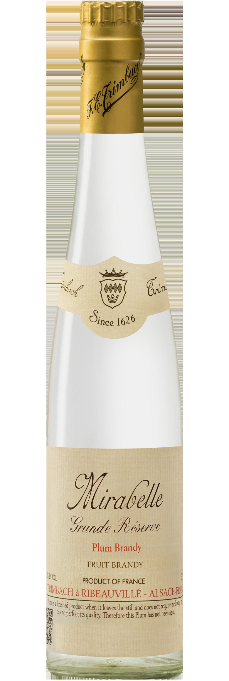 Trimbach Mirabelle Eau de Vie Plum Brandy Grande Reserve (4/5 Quart)