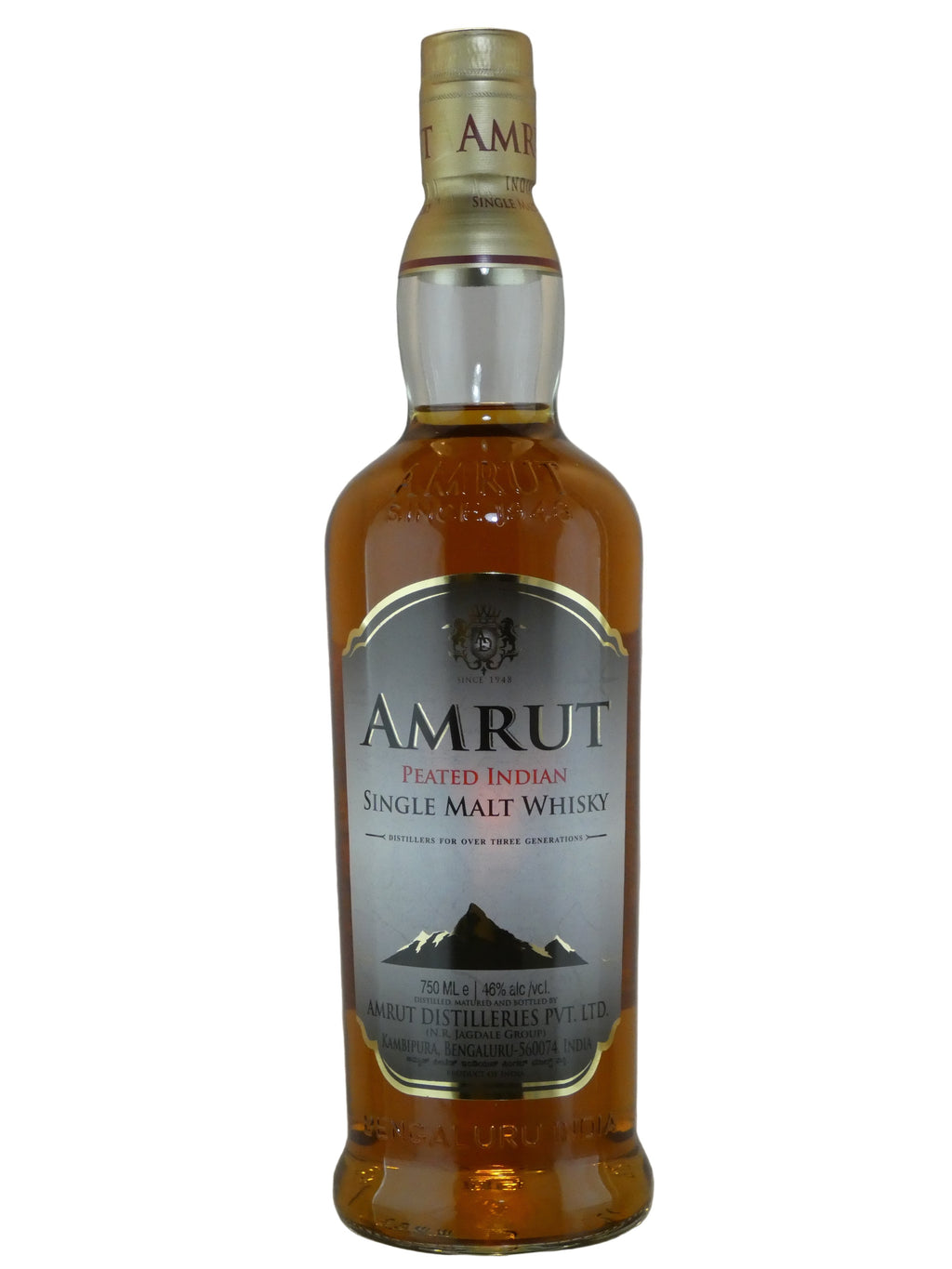 Amrut Peated Indian Single Malt Whisky (750ml)