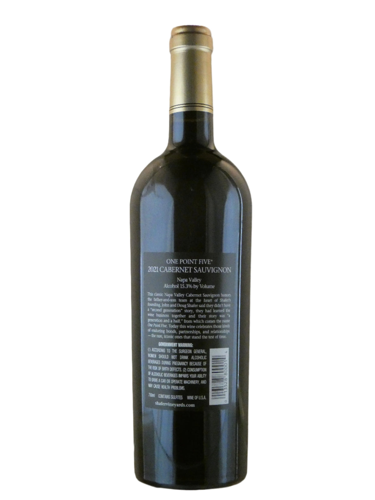 Shafer Vineyards One Point Five Cabernet Sauvignon - 2004 (750ml)