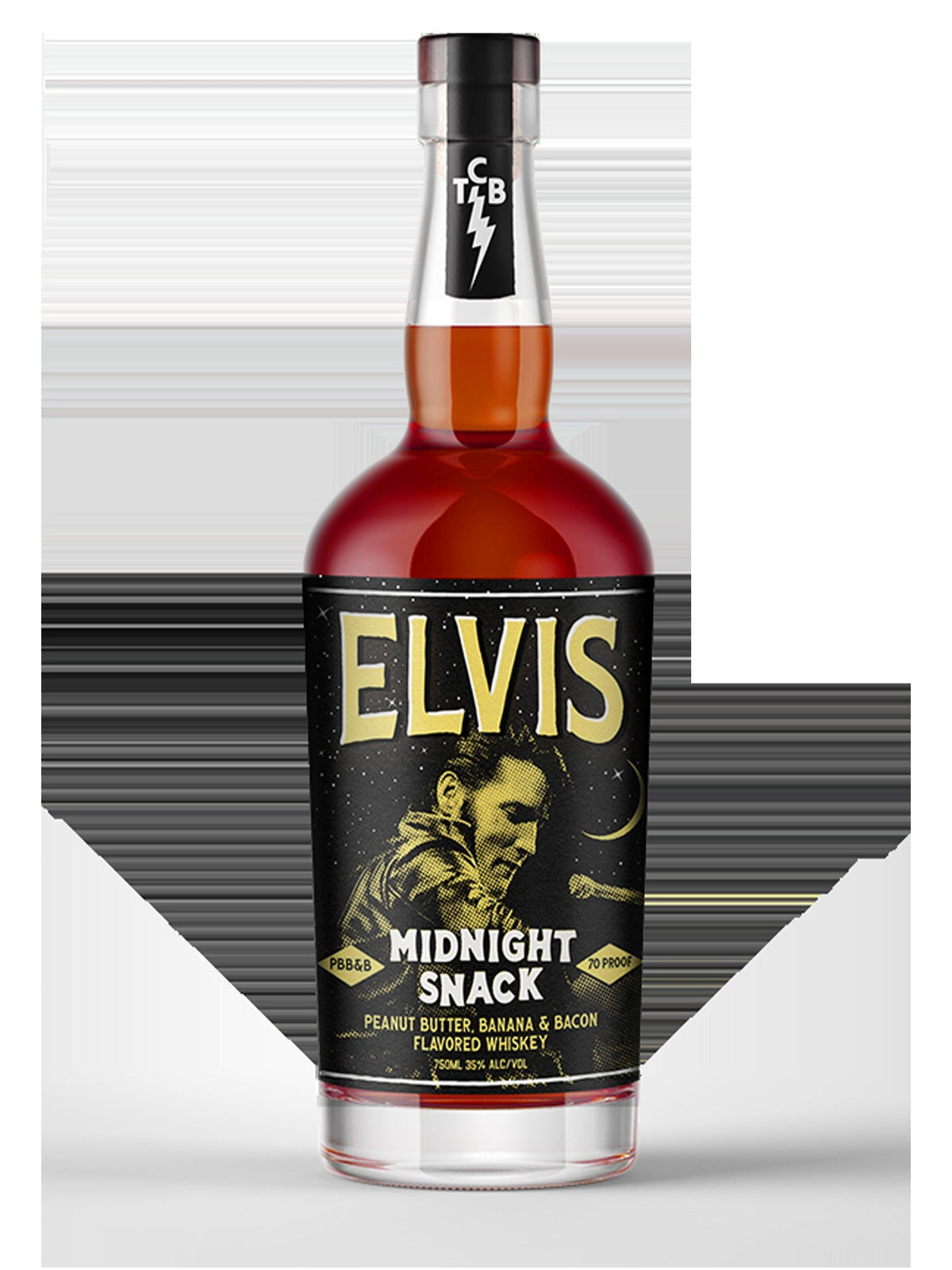 Elvis Midnight Snack Peanut Butter - Banana & Bacon Flavored Whiskey (750ml)