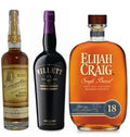 Elijah Craig Single Barrel 18 Year, Willett 8 Year Bourbon 108 Proof, & Kentucky Owl Bourbon Batch 12 Bundle
