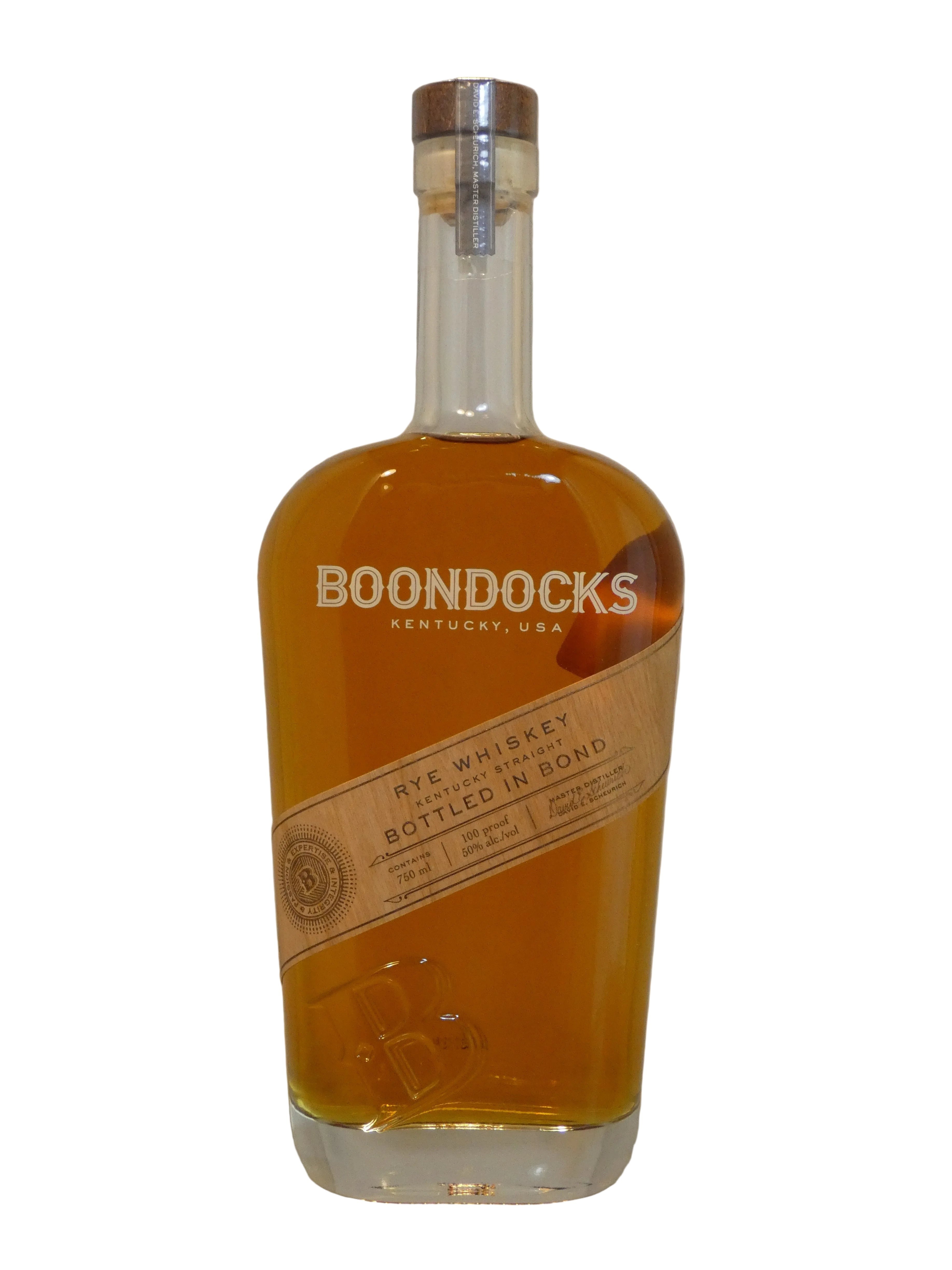Boondocks Bottled in Bond Rye Whiskey (750ml)