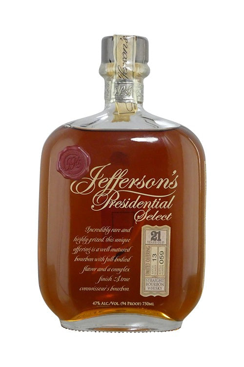 Jefferson's 21 Year Presidential Bourbon batch 16 (750ml)