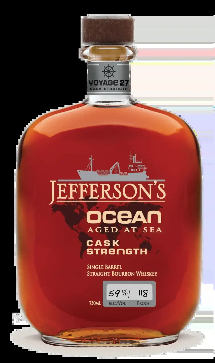 Jefferson's 'Ocean' Aged at Sea Cask Strength Very Small Batch Straight Bourbon Whiskey Voyage 27 (750ml)