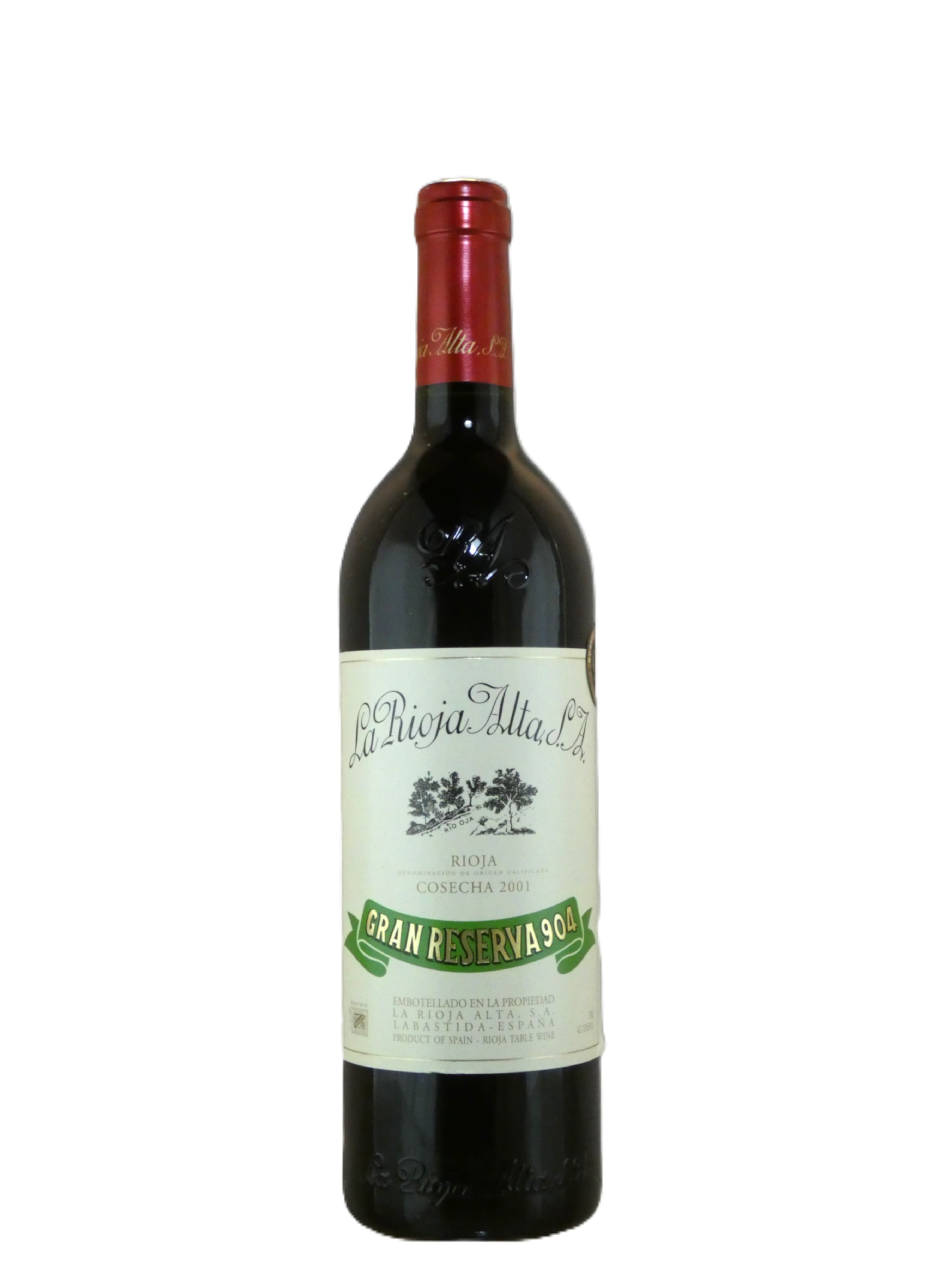 La Rioja Alta S.A. Gran Reserva 904 - 2001 (750ml)