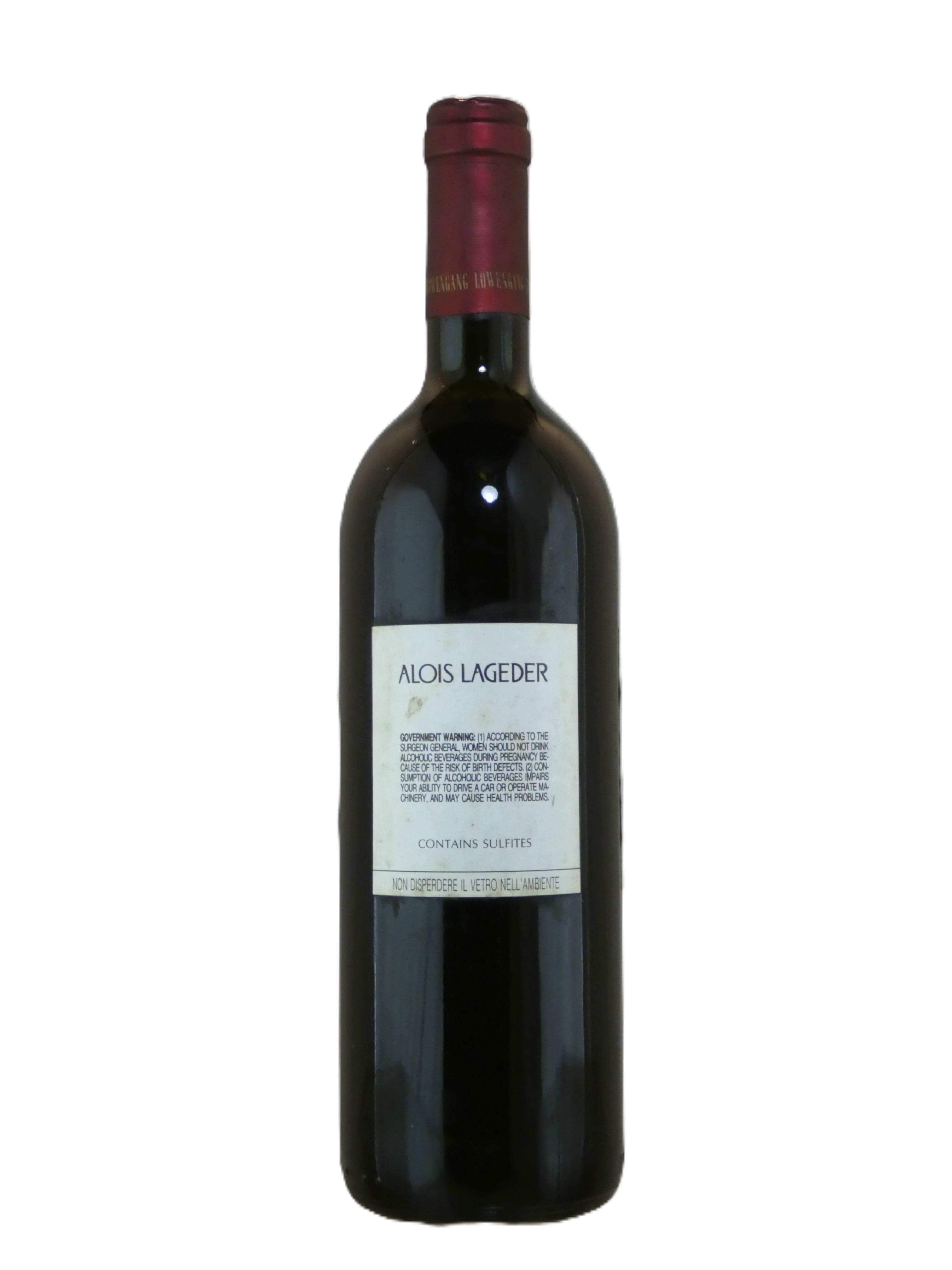 Alois Lageder Lowengang Suditroler Cabernet Sauvignon Alto Adige - 1988 (750ml)