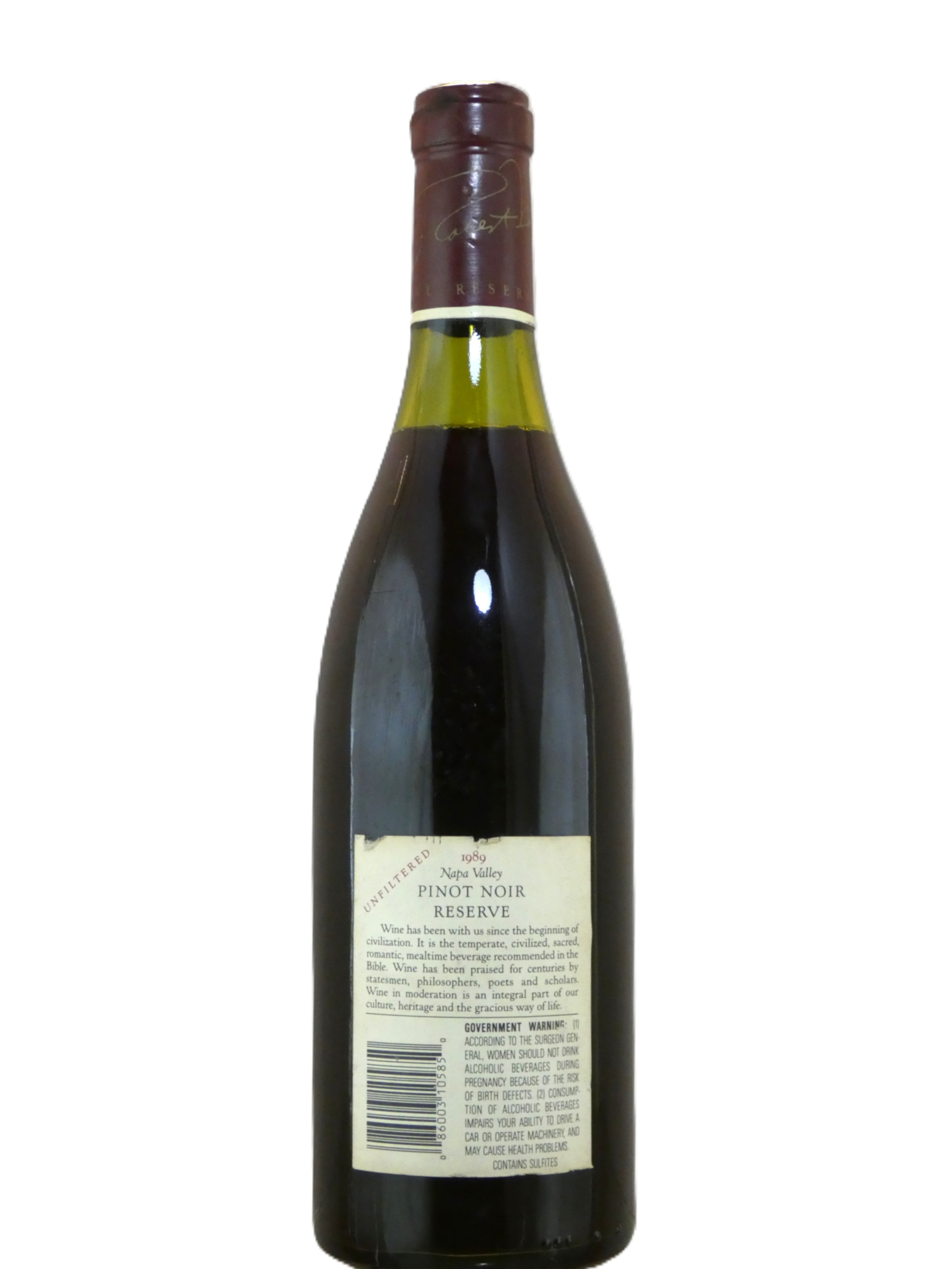 Robert Mondavi Pinot Noir Reserve - 1989 (750ml)