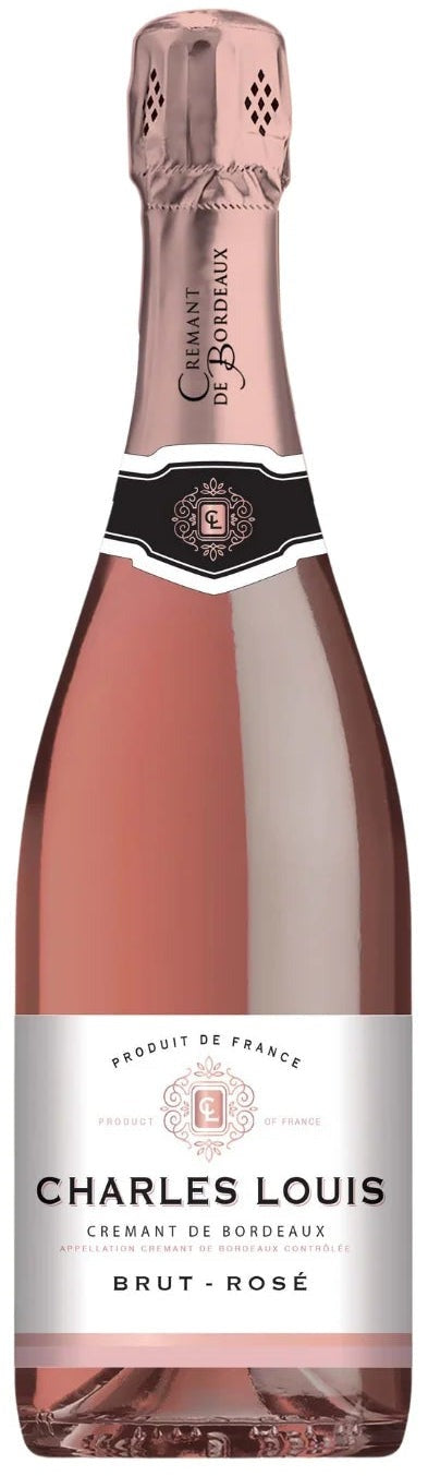 Charles Louis Cremant de Bordeaux Brut Rose - NV (750ml)