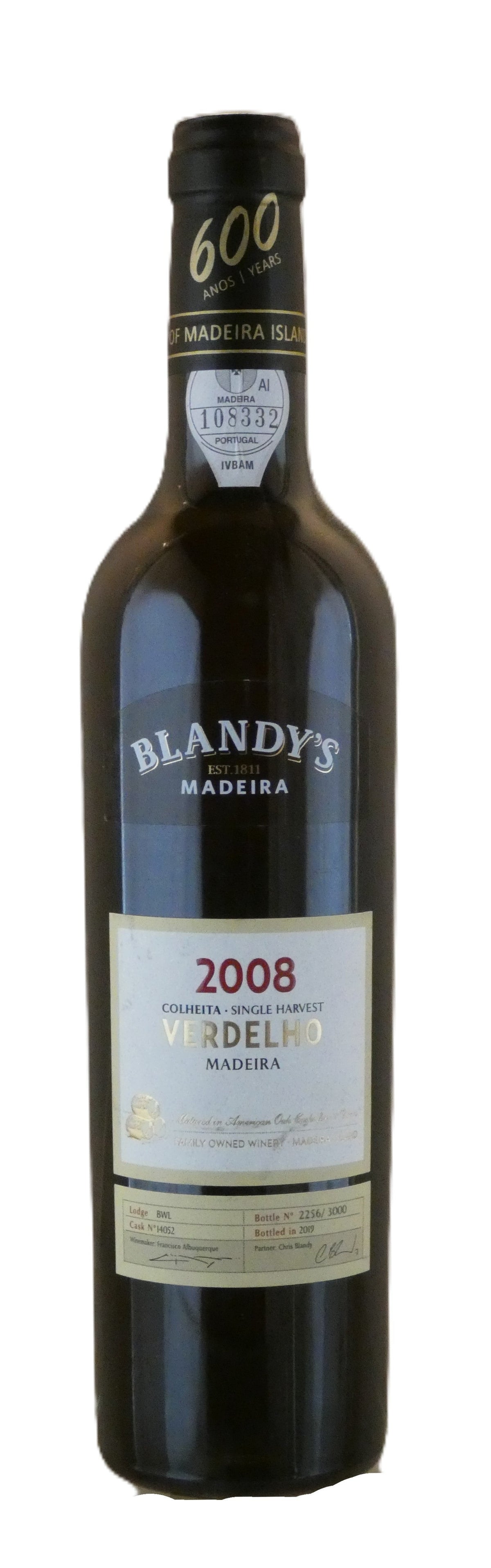Blandy's Colheita Verdelho Madeira - 2008 (500ml)