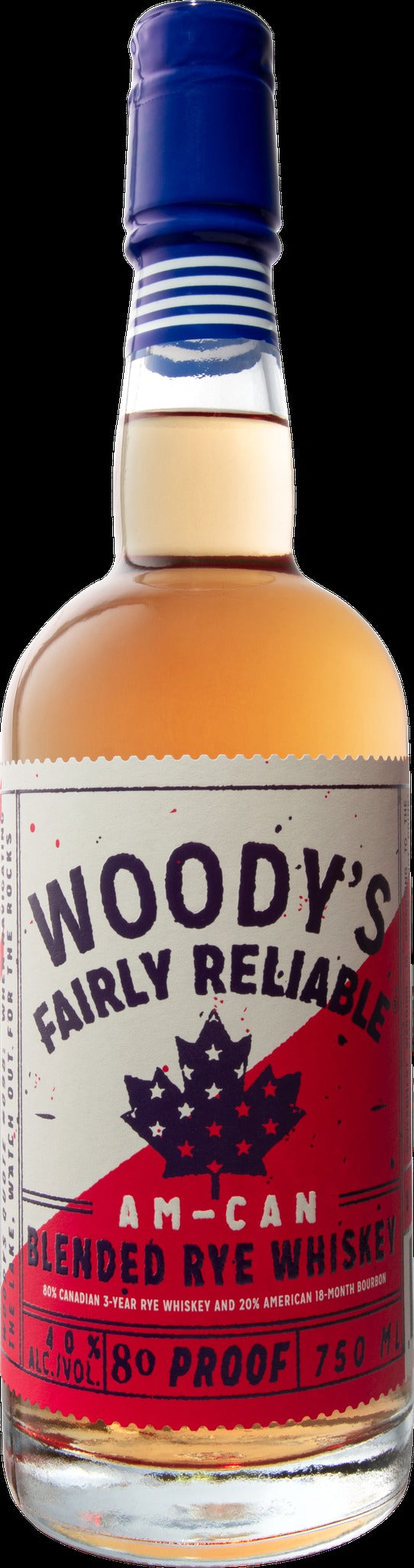 Woody's Fairly Reliable 'Am-Can' Blended Rye Whiskey (750ml)