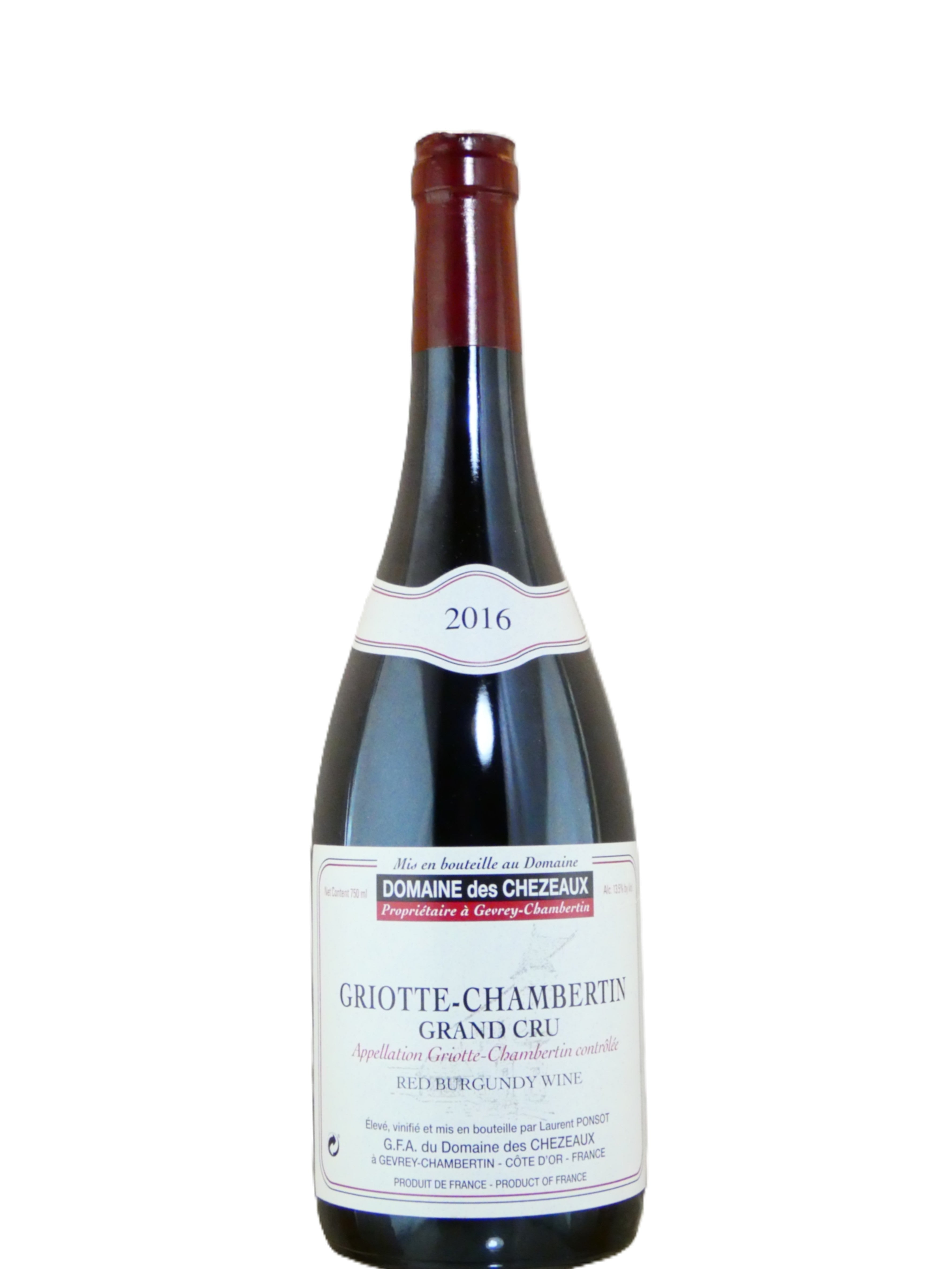 Domaine des Chezeaux Griotte-Chambertin Grand Cru (Ponsot) - 2016 (750ml)