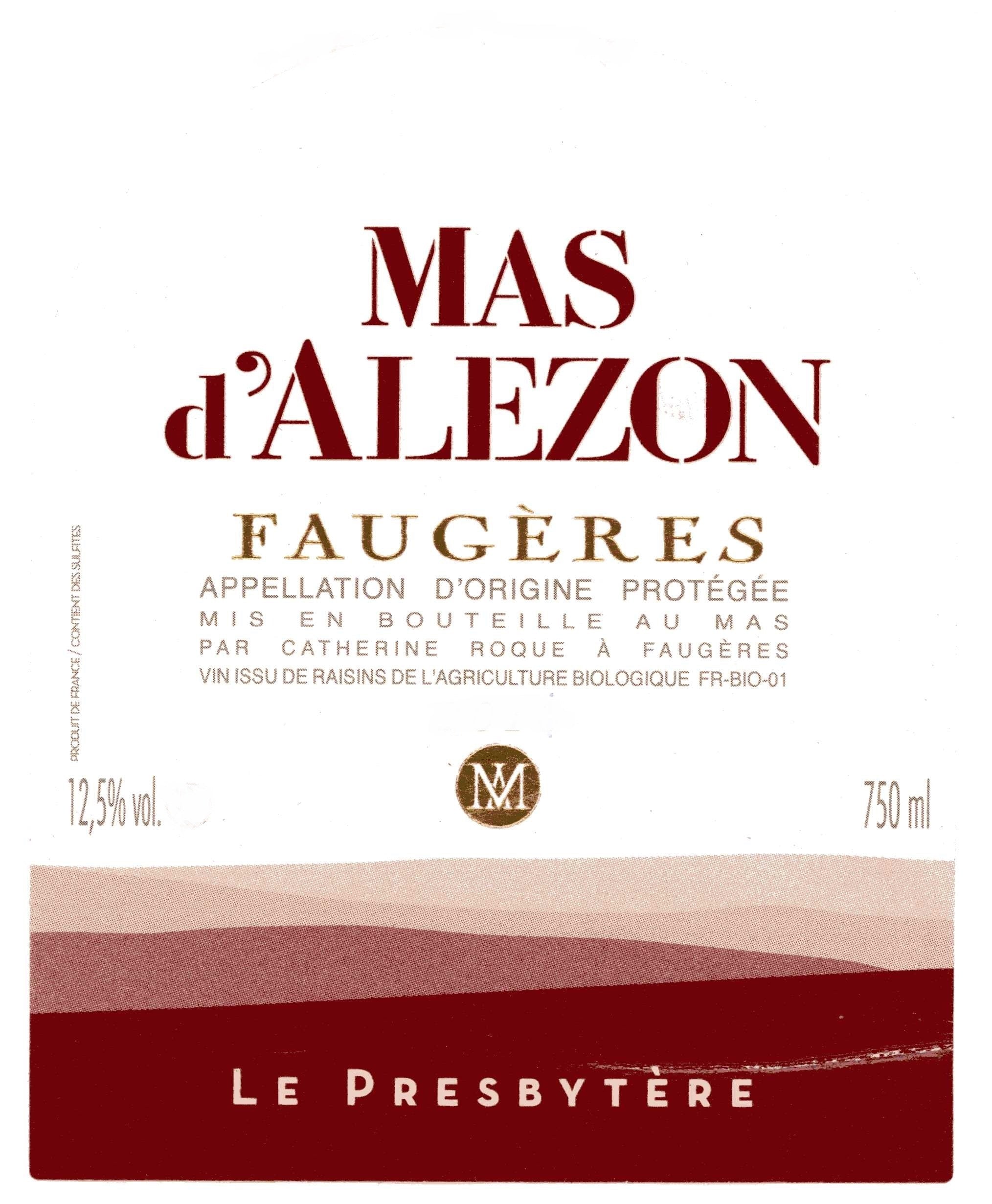 Mas D’Alezon Faugeres Presbytere - 2024 (750ml)