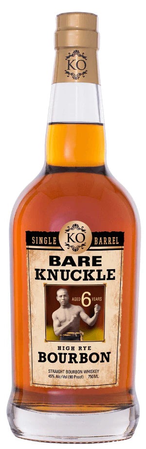 KO Bare Knuckle 6-year Hi-Rye Bourbon Single Barrel (750ml)