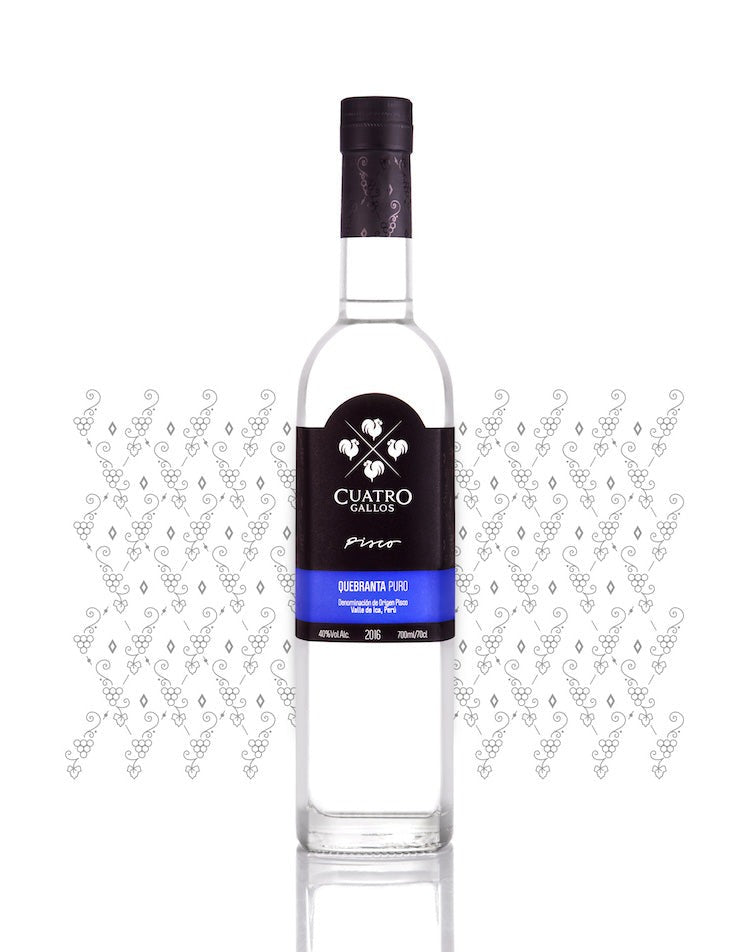 Cuatro Gallos Pisco Puro Quebranta (700ml)