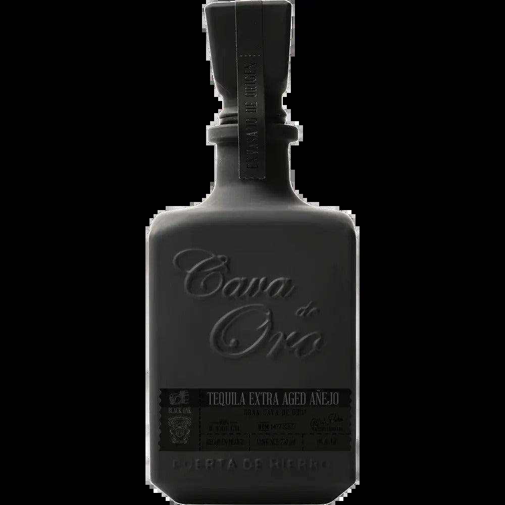 Cava de Oro 'Black Bottle' Tequila Extra Anejo (750ml)