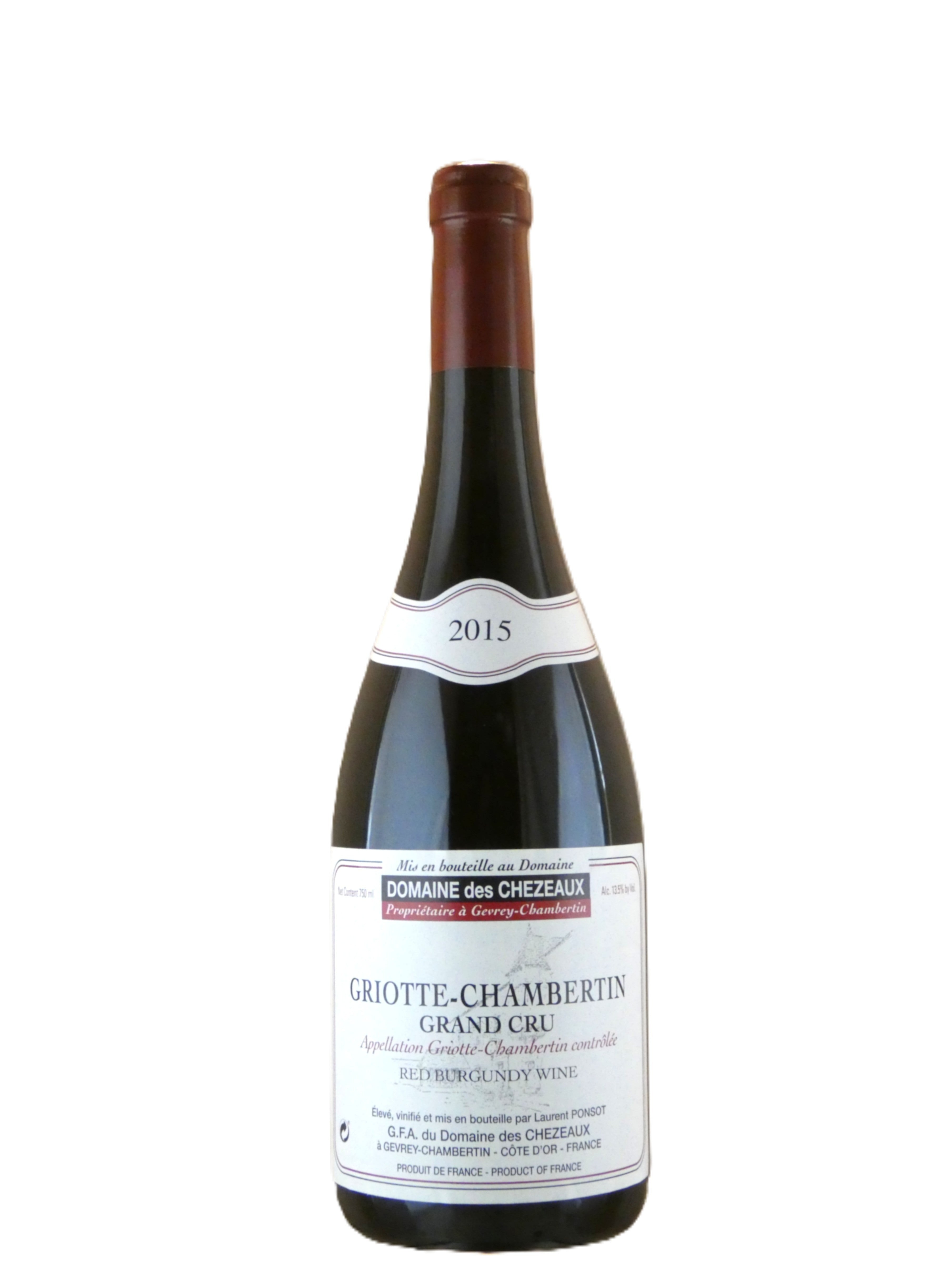 Domaine des Chezeaux Griotte-Chambertin Grand Cru (Ponsot) - 2015 (1.5L)
