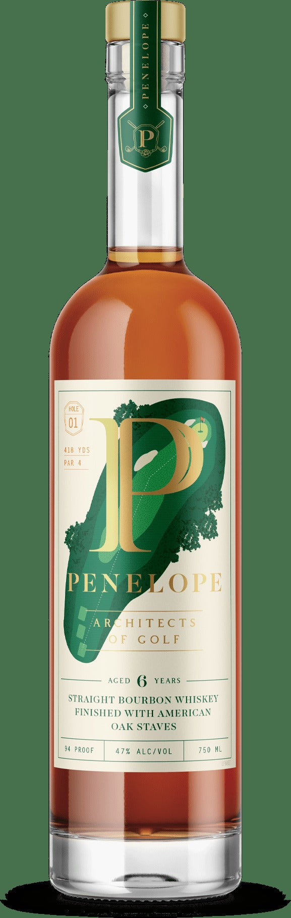 Penelope Architect of Golf 'Hole 1'6-Year Bourbon - (750ml)