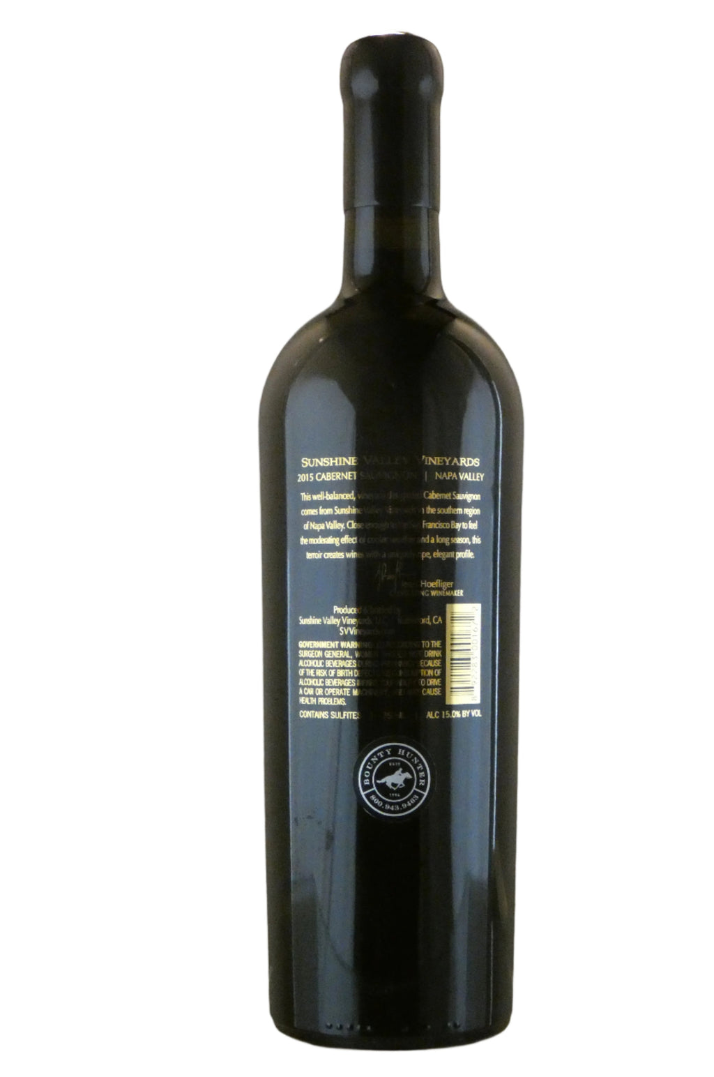Sunshine Valley Vineyards Napa Cabernet Sauvignon - 2015 (750ml)