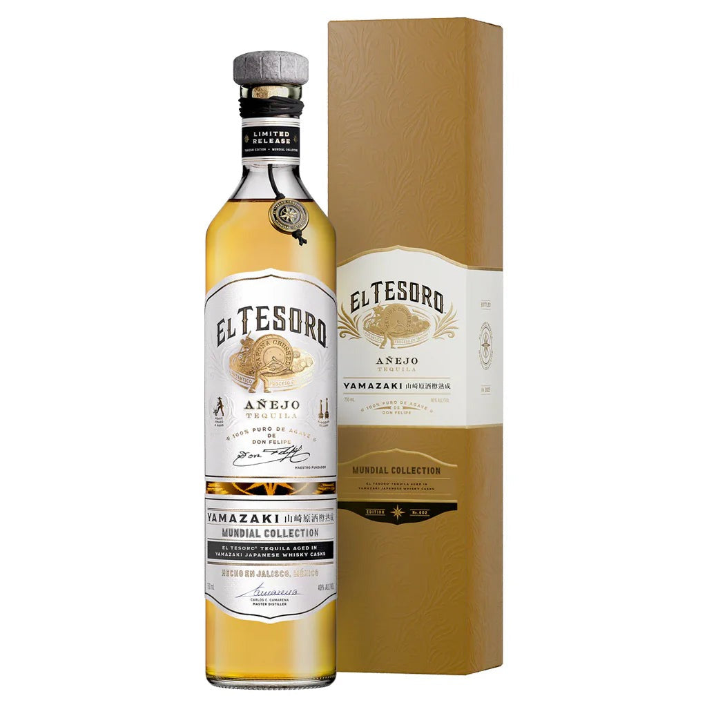 El Tesoro Anejo Tequila Mundial Collection Yamazaki Japanese Whisky 84 (750ml)
