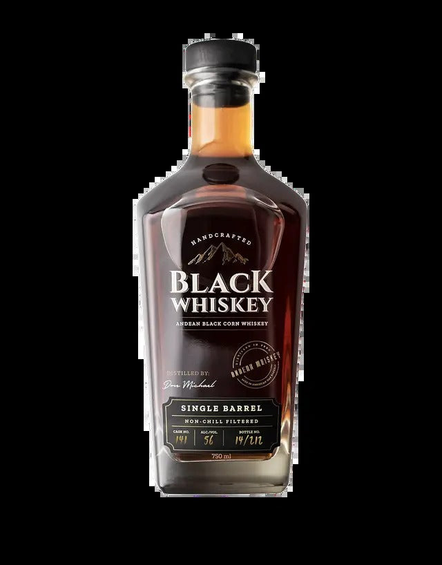 Black Whiskey Andean Black Corn Whiskey – Single Barrel Selection – Cask #761 – 132.2 Proof (750ml)