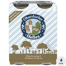 Oberdorfer Helles Lager(16oz Can 4pk)