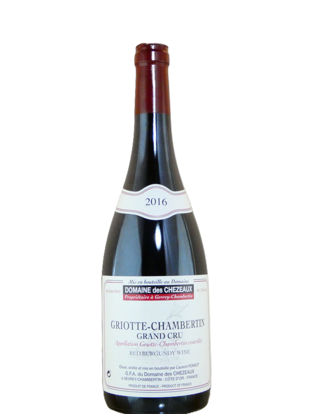 Domaine des Chezeaux Griotte-Chambertin Grand Cru (Ponsot) - 2016 (750ml)