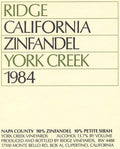 Ridge Vineyards York Creek Zinfandel - 1984 (750ml)
