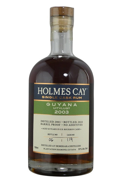 Holmes Cay Guyana 2003 Uitvlugt Rum 102 Proof (750ml)