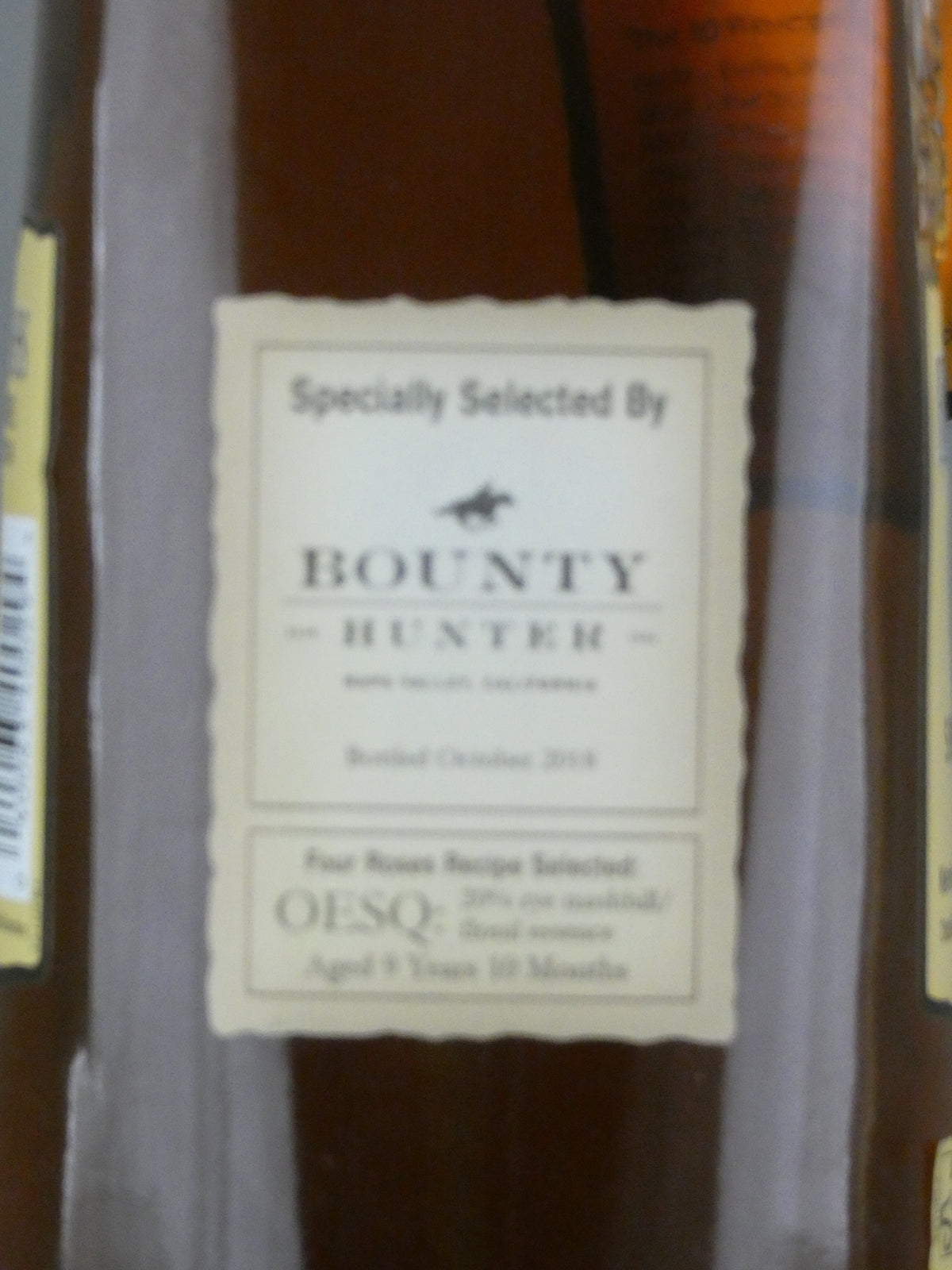 Four Roses Single Barrel Cask Strength (9Year 10month OESQ Bounty Hunter 55.3%) (750ml)