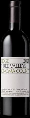 Ridge 'Three Valleys' Red - 2011 (750ml)